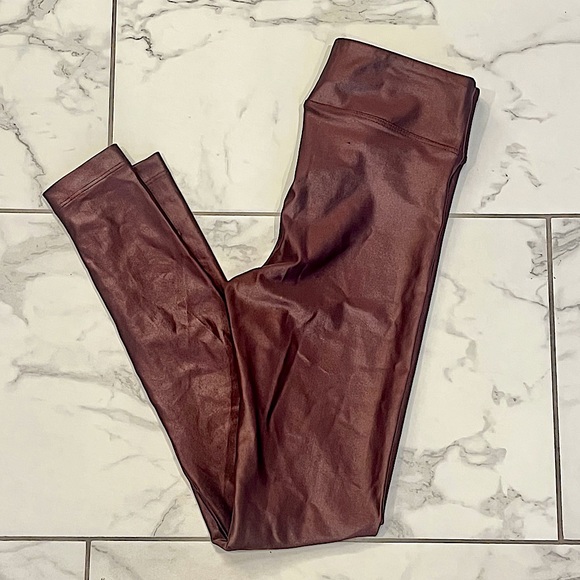 Koral Lustrous Max High Rise Shiny Leggings in Bordeaux - Picture 11 of 16